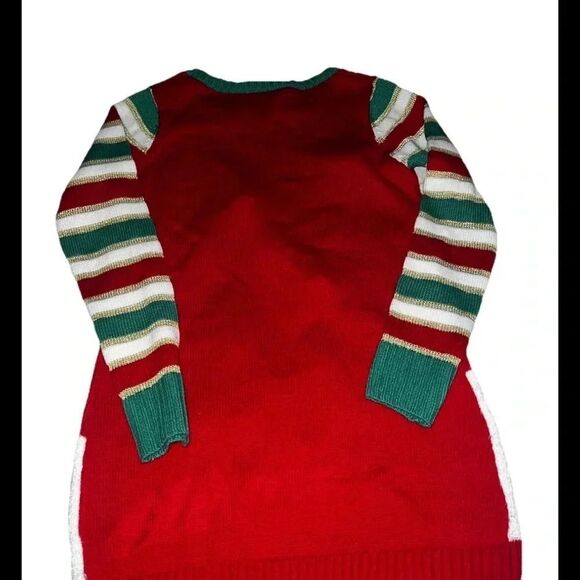 United States Sweaters Red Sequin Elf Christmas Holiday Sweater Size Small - Picture 8 of 8